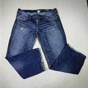 Silver Jeans Co Men  36 x 33  Lola Straight Jeans Casual Retro Western Jeans